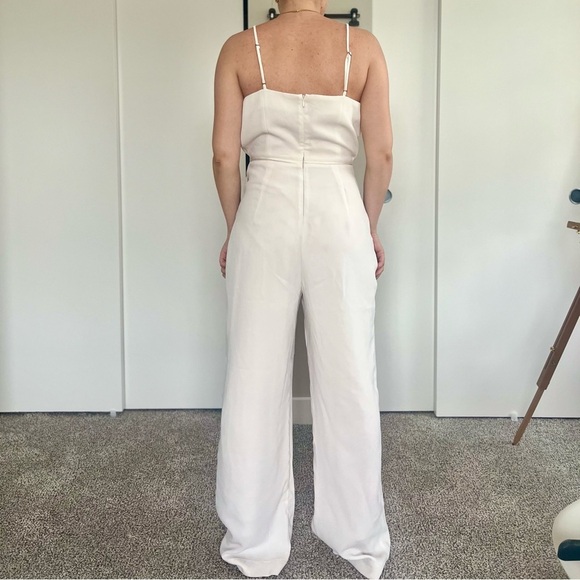 Maeve by Anthropologie Magdalena Jumpsuit – Modern Bridal Chic - White - Sz 12T - Picture 3 of 15